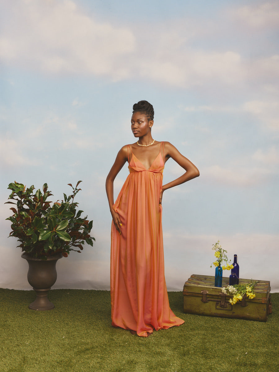 Anancy Dress Iridescent Maxi 0