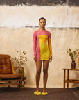 Sunrise Long Sleeve Mini Dress