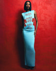 T-Shirt Red Silhouette Dress
