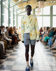 Yellow Magnolia Men's Pussybow Shirt- Pre-Order