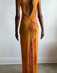 Aja Orange Rose Sleeveless Maxi Dress -Pre Order