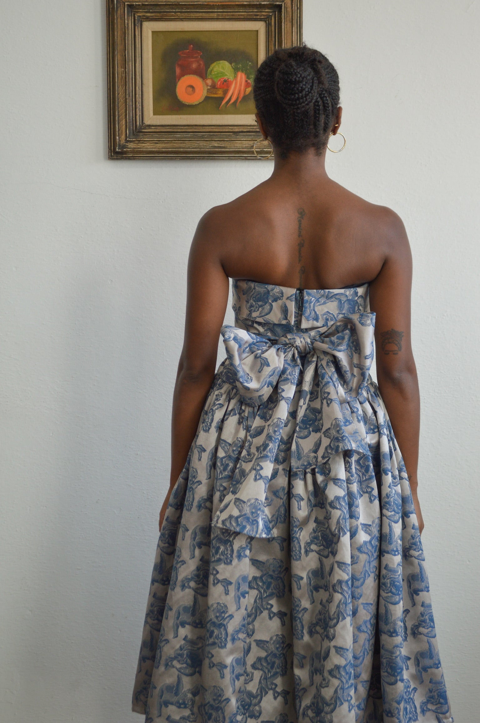 strapless jacquard dress Louise Strapless Cherub Jacquard Dress