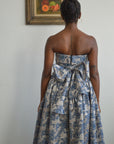 Louise Strapless Cherub Jacquard Dress - Pre Order