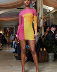 Sunrise Long Sleeve Mini Dress