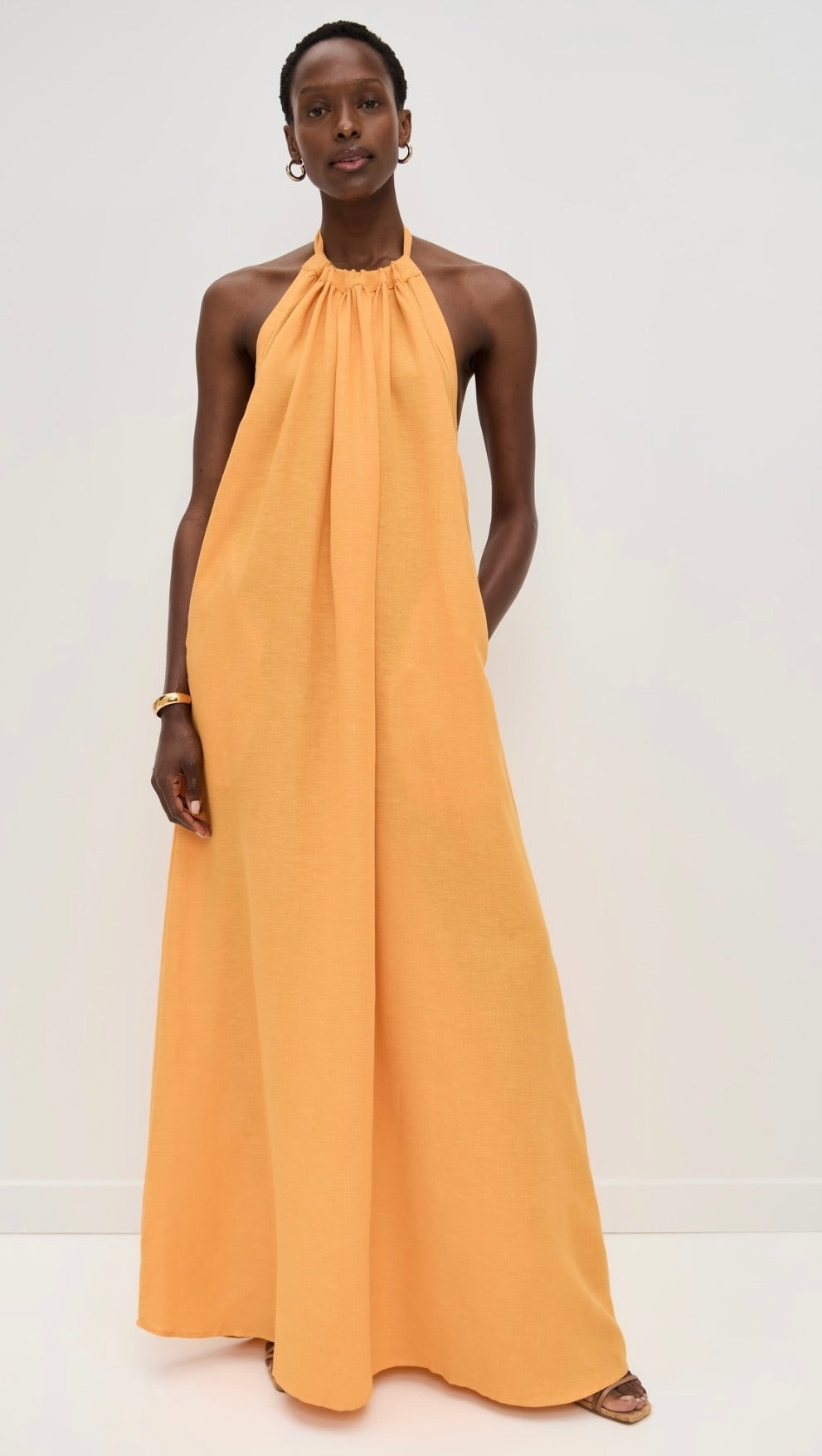 knee length dresses for ladies Leonor V-Neck Maxi Dress main image 1