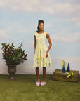 Yellow Magnolia Bib Collar Dress -Pre-Order