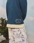 Olokun Kingdom Map Twill Capris-Pre-Order