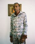 Cherub Ogun Military Jacket- Ice blue Jacquard-Pre-Order