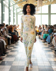 Yellow Magnolia Maxi Mesh Dress