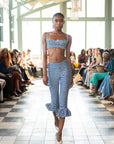 Toni Silk Blue Gingham Bralette