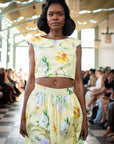 Yellow Magnolia Bib Collar Top -Pre-Order