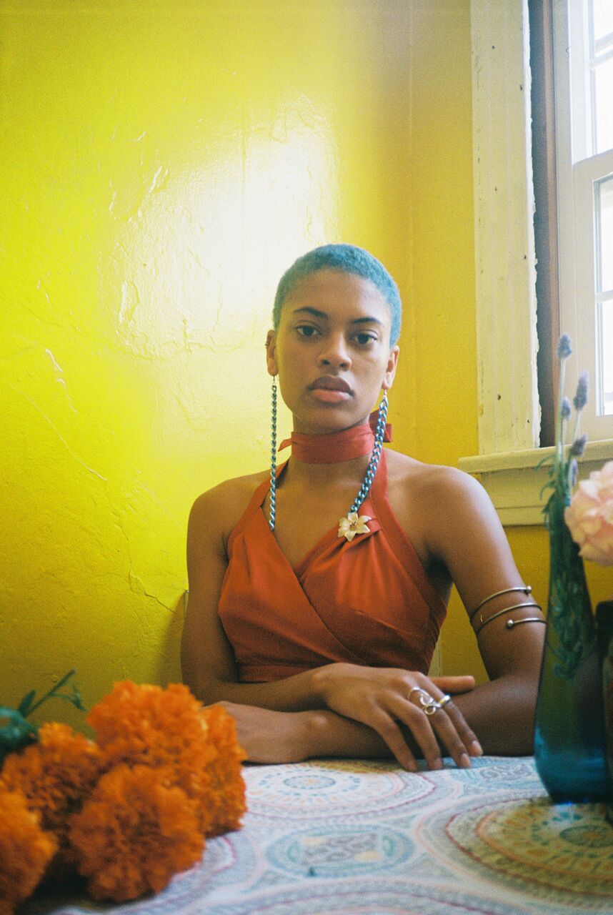 Paprika Silky Halter Top