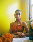 Paprika Silky Halter Top
