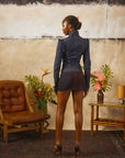 Corset Denim Jacket-Pre Order