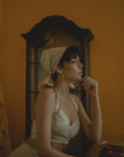 Tan Nude Silk Halter Top
