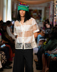 Anancy Paneled Button Down