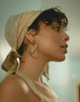 Tan Nude Silk Scarf