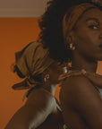 Chocolate Brown Nude Silk Scarf