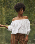 Botanical Boat Neck Top