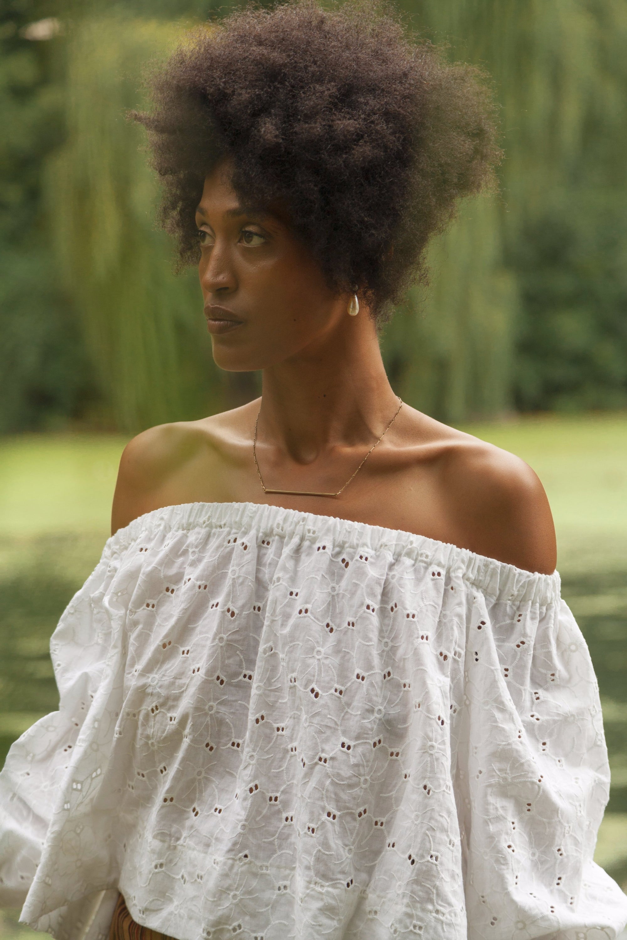 Botanical Boat Neck Top