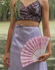 Lavender Silk Wrap Skirt