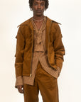 Blues Man Lumber Jacket - Brown Stretch Twill-Pre-Order