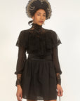 Southern Girl Black Victorian Dress
