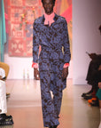 Ogun Military Jacket-Brown/Blue Paisley Corduroy-Pre-Order