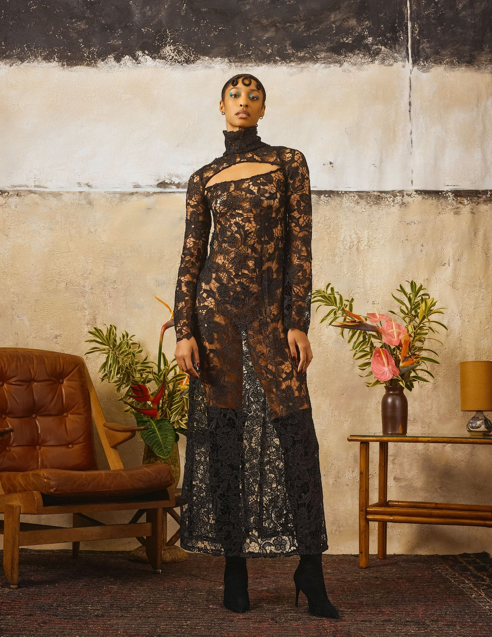 Web Lace Crochet Dress – House of Aama