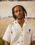 Maroon Day Camp Embroidered Shirt