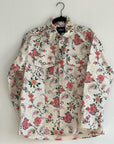 Silk Floral Paisley Button Up