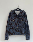 Ogun Military Jacket-Brown/Blue Paisley Corduroy-Pre-Order