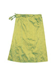 Green Silk Wrap Skirt