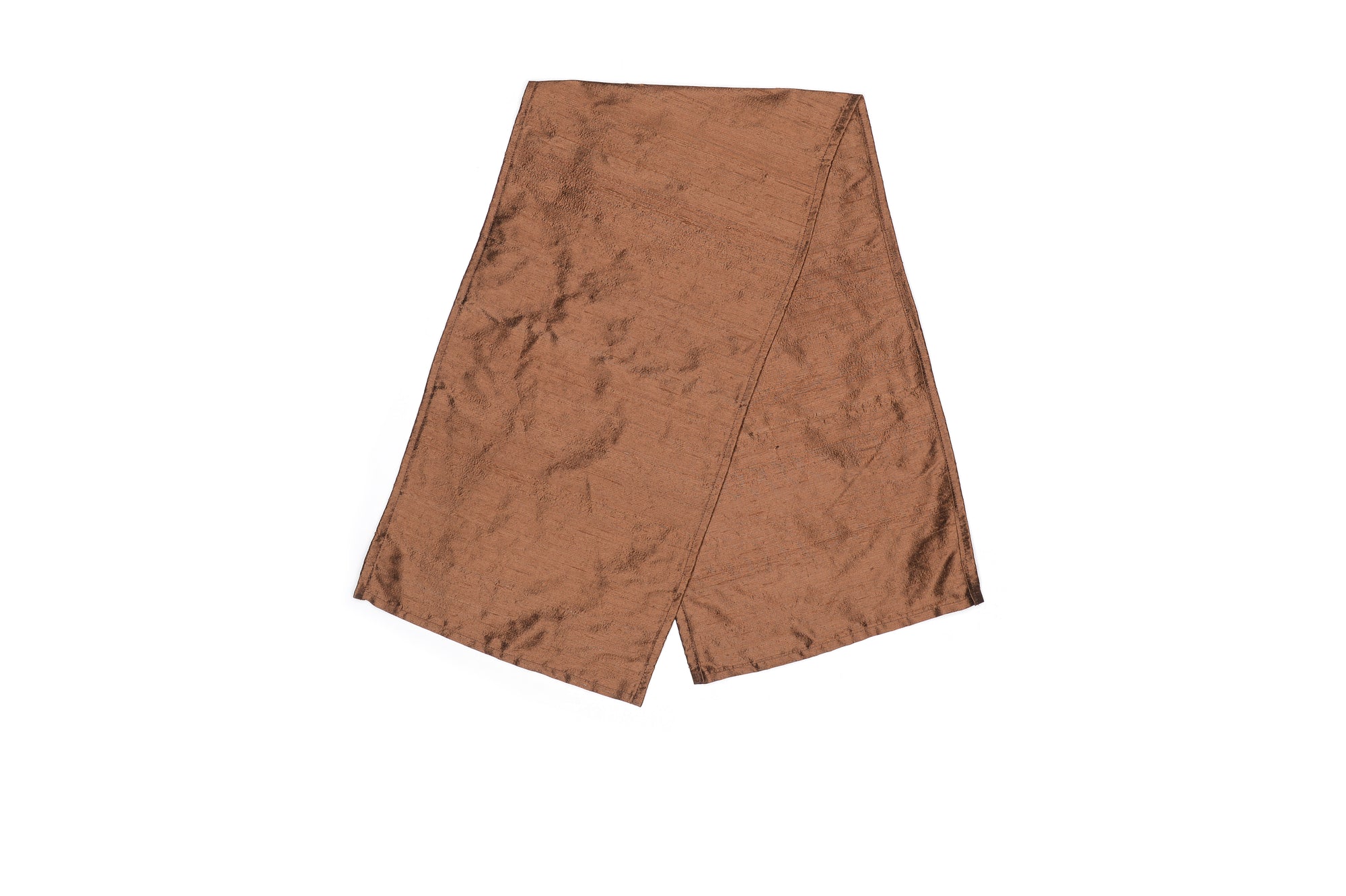 Chocolate Brown Nude Silk Scarf