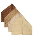 Chocolate Brown Nude Silk Scarf