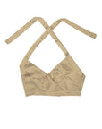 Tan Nude Silk Halter Top