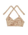 Champagne Nude Silk Halter Top