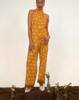 Oya Palazzo Jumper - Tan/Orange