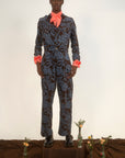 Ogun Military Jacket-Brown/Blue Paisley Corduroy-Pre-Order