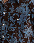 Paisley Corduroy Button Up