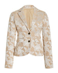 Cherub Blazer-Tan/Creme Jacquard-Pre-Order