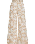 Cherub Highwaist Pants-Tan/Creme Jacquard-Pre-Order