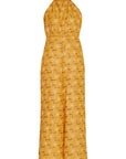 Oya Palazzo Jumper - Tan/Orange