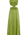 Cut Out Maxi Dress with Sailor Collar- Mint
