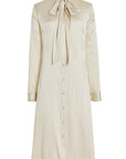 Pussybow Dress - Creme Silk Charmeuse-Pre-Order
