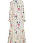 Country Girl Dress- Ivory Floral Silk Dupioni