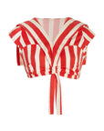 Azaka Sailor Collar Top Cabana Stripe