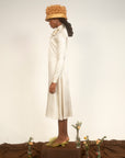 Pussybow Dress - Creme Silk Charmeuse-Pre-Order