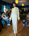 Linen Sailor Pants with Suspenders