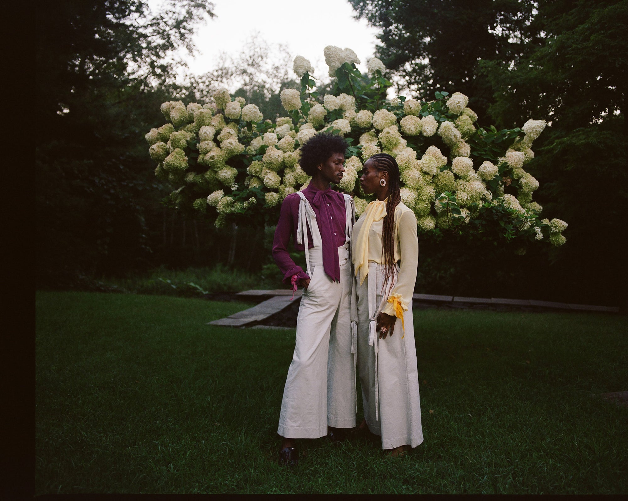 Linen Sailor Pants with Suspenders